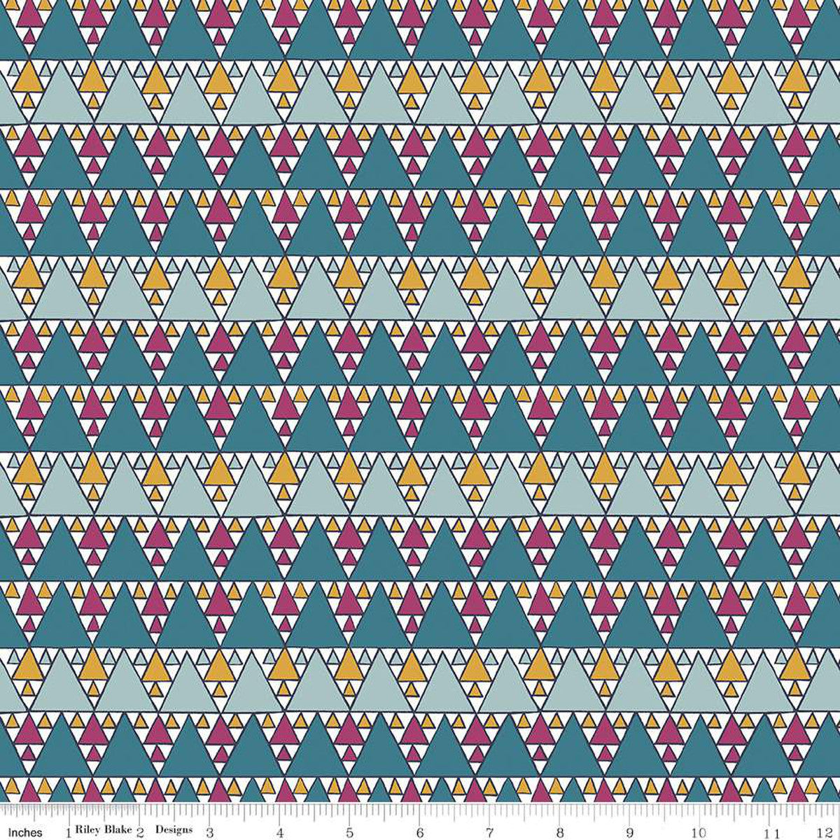 Fat Quarter, Evergreen Glade B, A Woodland Christmas, Liberty Fabrics