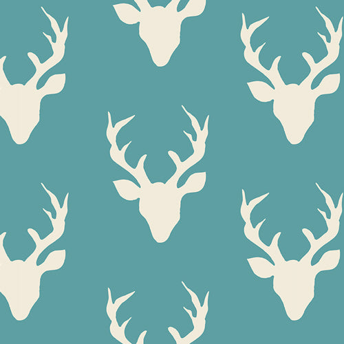 Fat Quarter, Forest Buck in Lake, Hello Bear Collection, Bonnie Christine, Art Gallery