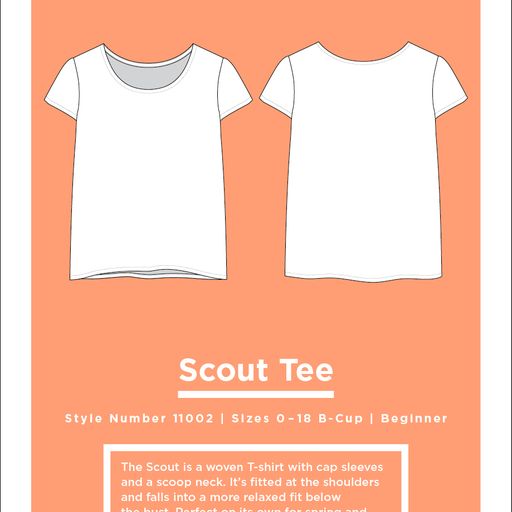 Grainline Studio, Scout Tee, Size 0-18