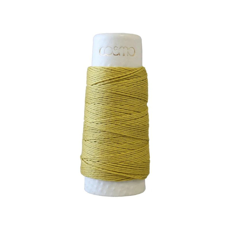 Lecien Cosmo Hidamari Sashiko Thread, Olive 14