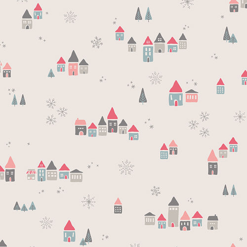 Fat Quarter, Snow Drift Magic, Little Town, Amy Sinibaldi, Art Gallery