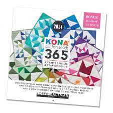 Kona Color Calendar 2024! Kona Cotton Solids 365, A Year of Quilts, Robert Kaufman #K0012024C