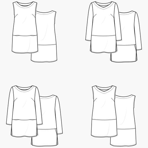 Grainline Studio, Uniform Tunic, Size 0-18
