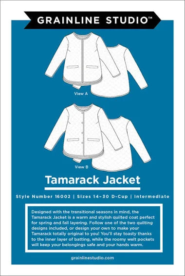 Grainline Studio, Tamarack Jacket, Size 0-18