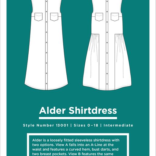 Grainline Studio, Alder ShirtDress, Size 0-18
