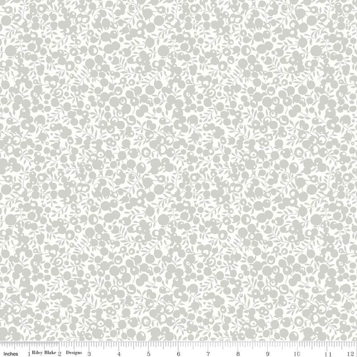 Wiltshire Shadow Silver Sparkle, A Festive Collection, Liberty Fabrics, Sold per 1/2 meter