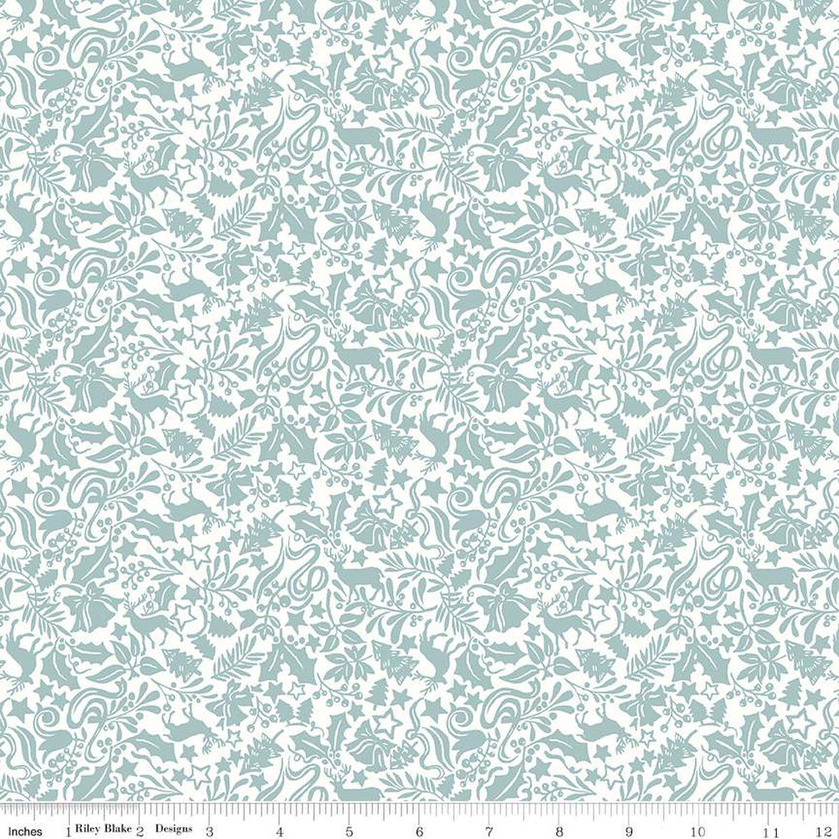 Enchanted Forest C, A Woodland Christmas, Liberty Fabrics, Sold per 1/2 meter