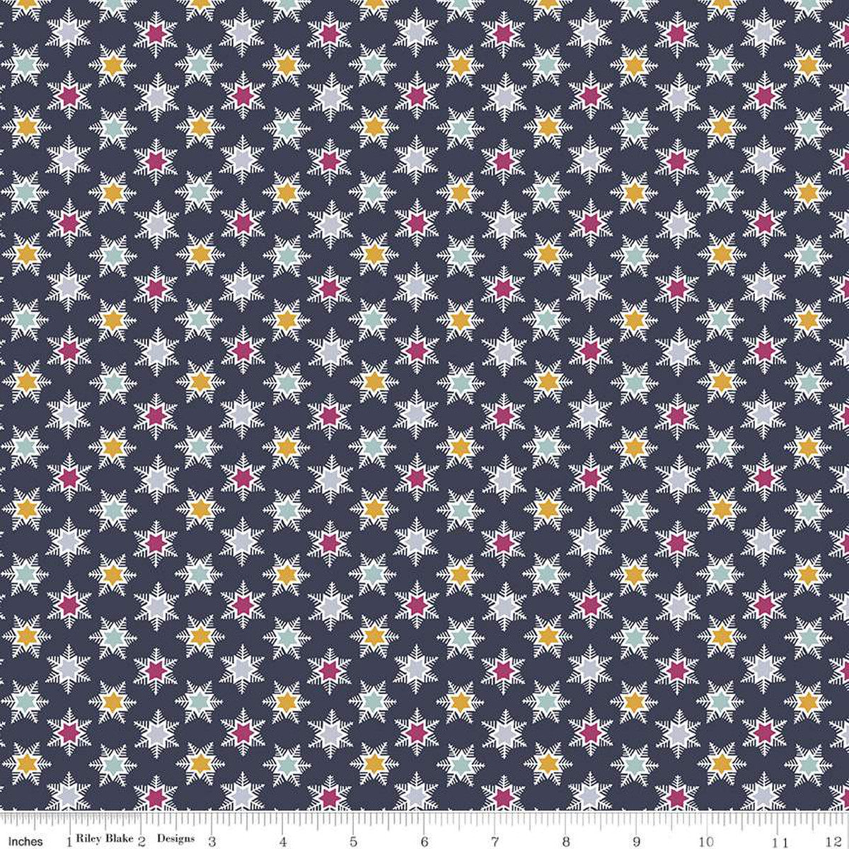 Forest Star B, A Woodland Christmas, Liberty Fabrics, Sold per 1/2 meter