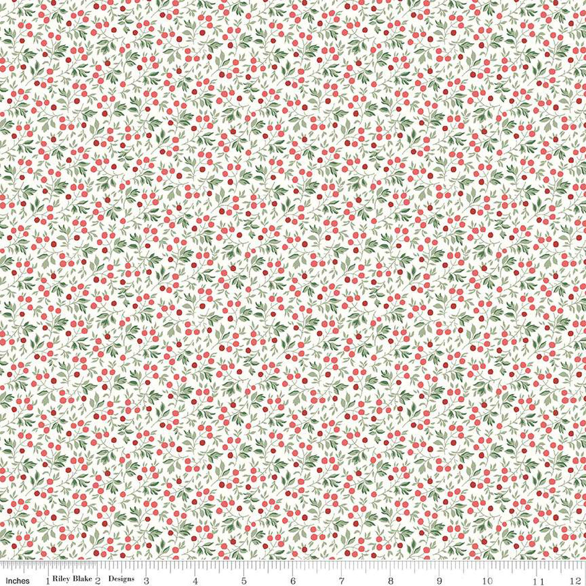Frost Berry, A Woodland Christmas, Liberty Fabrics, Sold per 1/2 meter