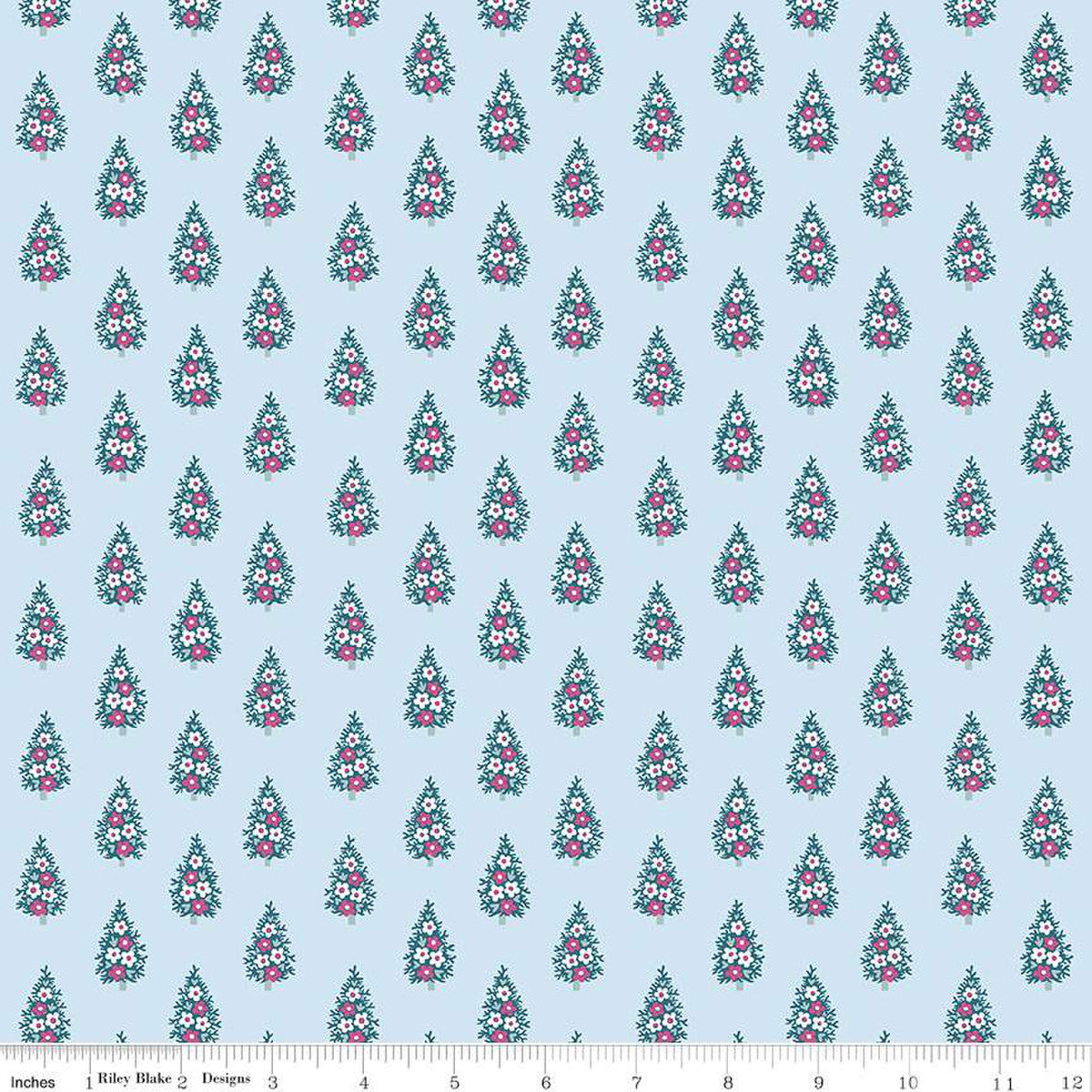 Winter Pine B, A Woodland Christmas, Liberty Fabrics, Sold per 1/2 meter