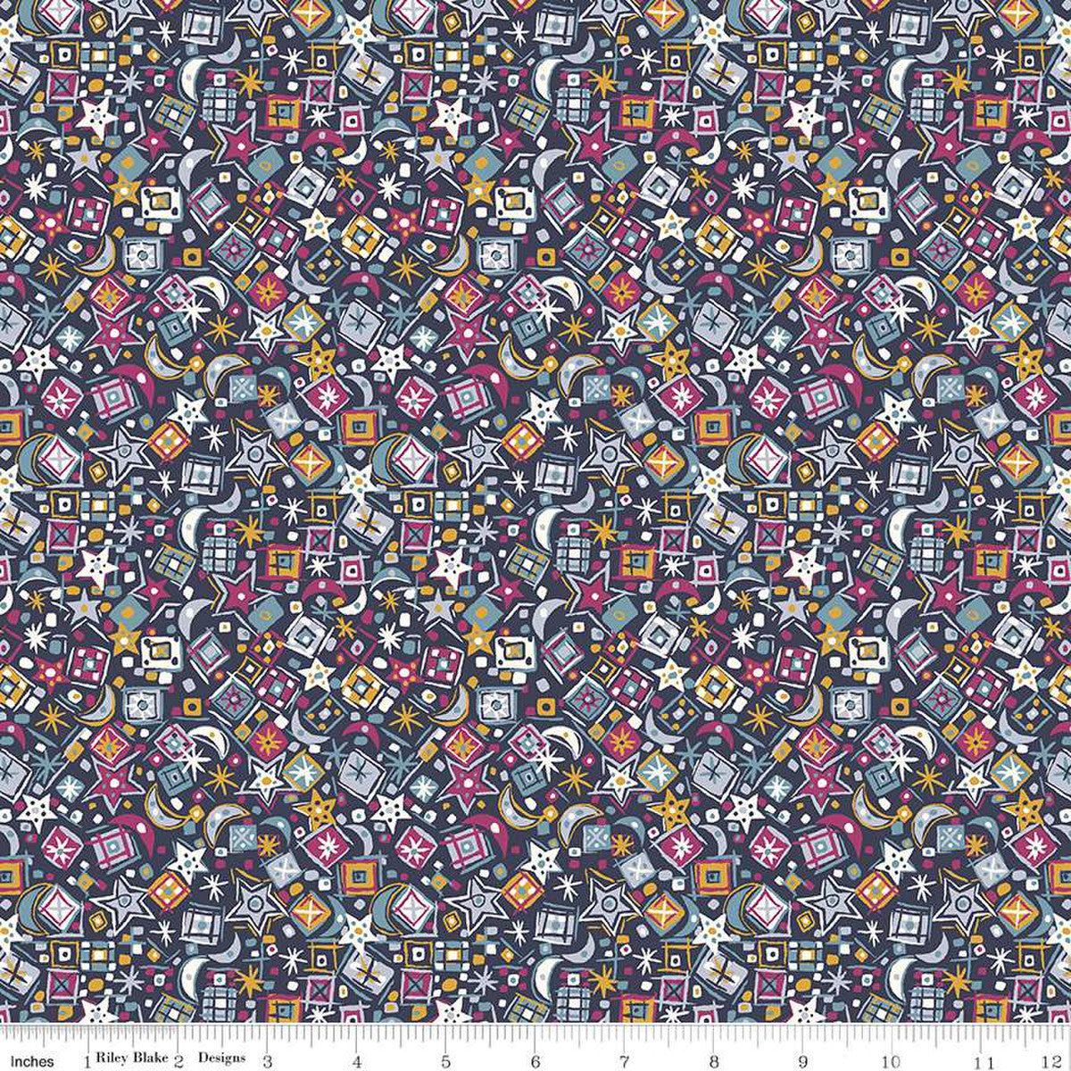 Christmas Charm B, A Woodland Christmas, Liberty Fabrics, Sold per 1/2 meter