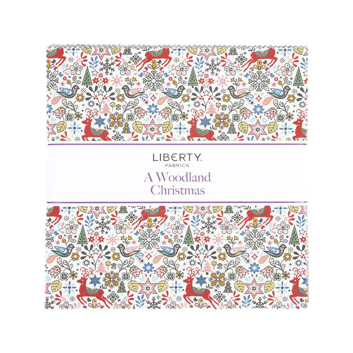 A Woodland Christmas, Liberty Fabrics, LAYER CAKE 10" Square Bundle, 42 pieces