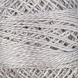 Valdani Pearl Cotton, Solid #117 White Smoke Grey, 8 wt
