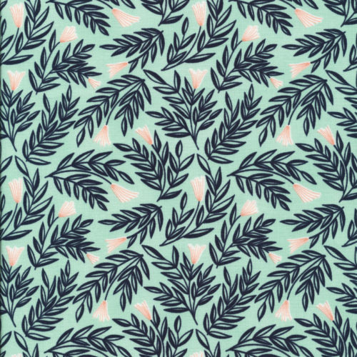 Wild in Light Aqua, All That Wander, Juliana Tipton, Cloud 9 Fabrics, per 1/2 meter