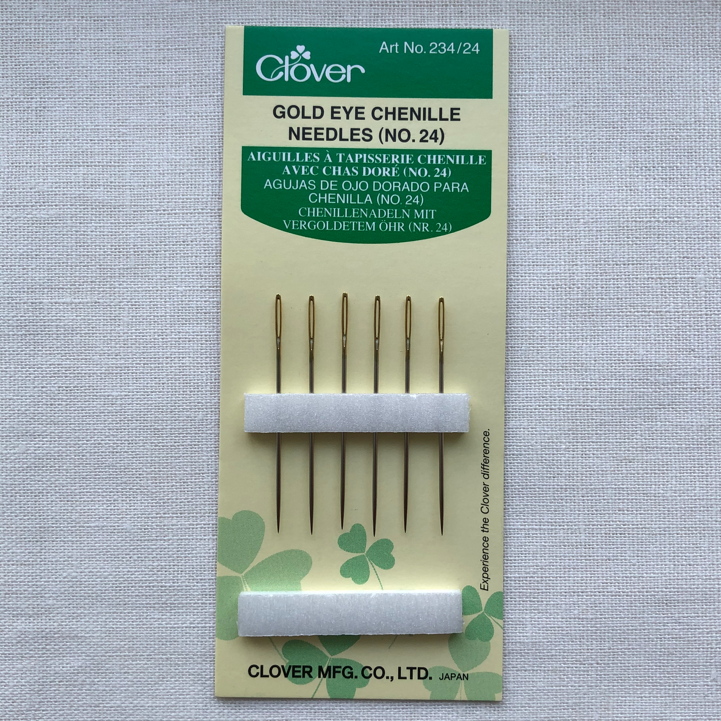 Clover Gold Eye Chenille Needles No. 24