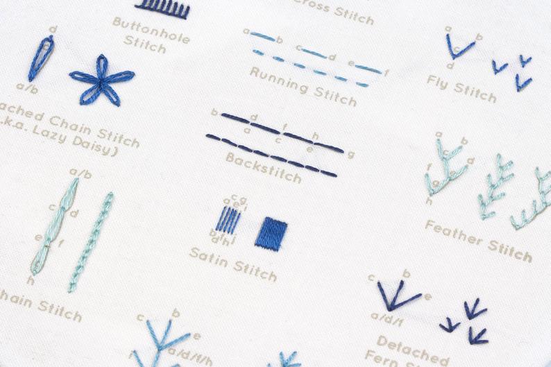 Kiriki Press, Embroidery Stitch Sampler, Beginner