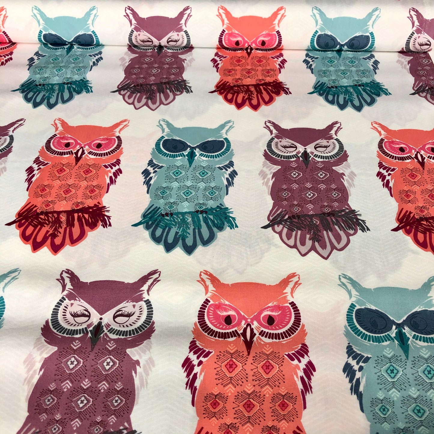 Fat Quarter, Bird of Night Mist, NightFall, Maureen Cracknell, Art Gallery