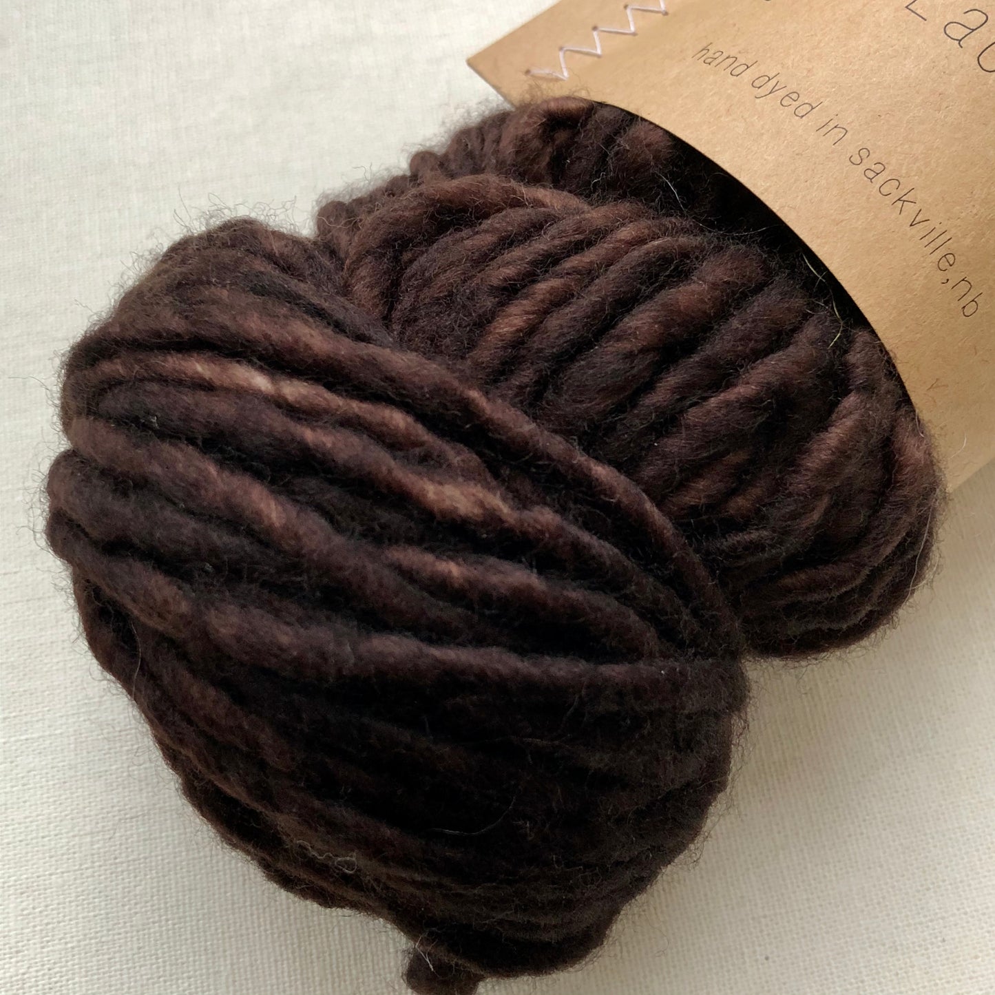 80/20 Bulky Yarn, Black Walnut, Lichen and Lace