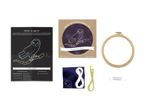 Kiriki Press, Noctua, Constellation Series, 6" Hoop Embroidery Kit