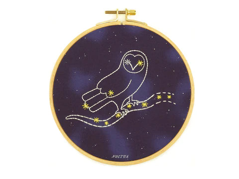 Kiriki Press, Noctua, Constellation Series, 6" Hoop Embroidery Kit
