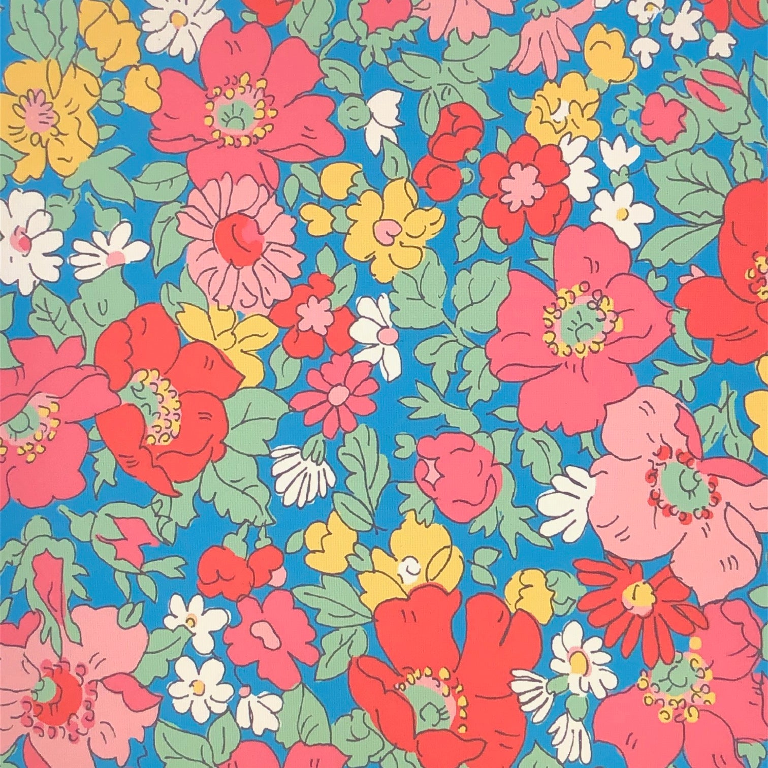 Midsummer Floral Embroidered Fabric