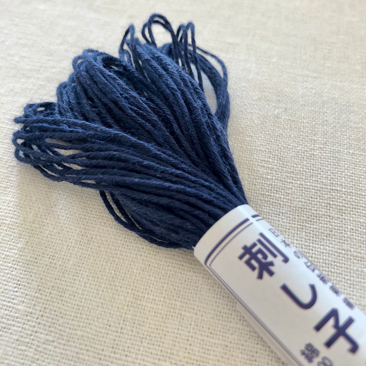 Olympus Sashiko Thread, 22 yrds / 20m Skein, Dark Navy Indigo #11