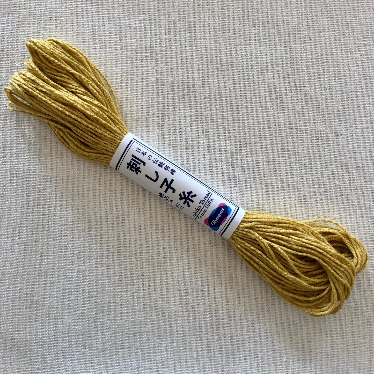 Olympus Sashiko Thread, 22 yrds / 20m Skein, Goldenrod #5