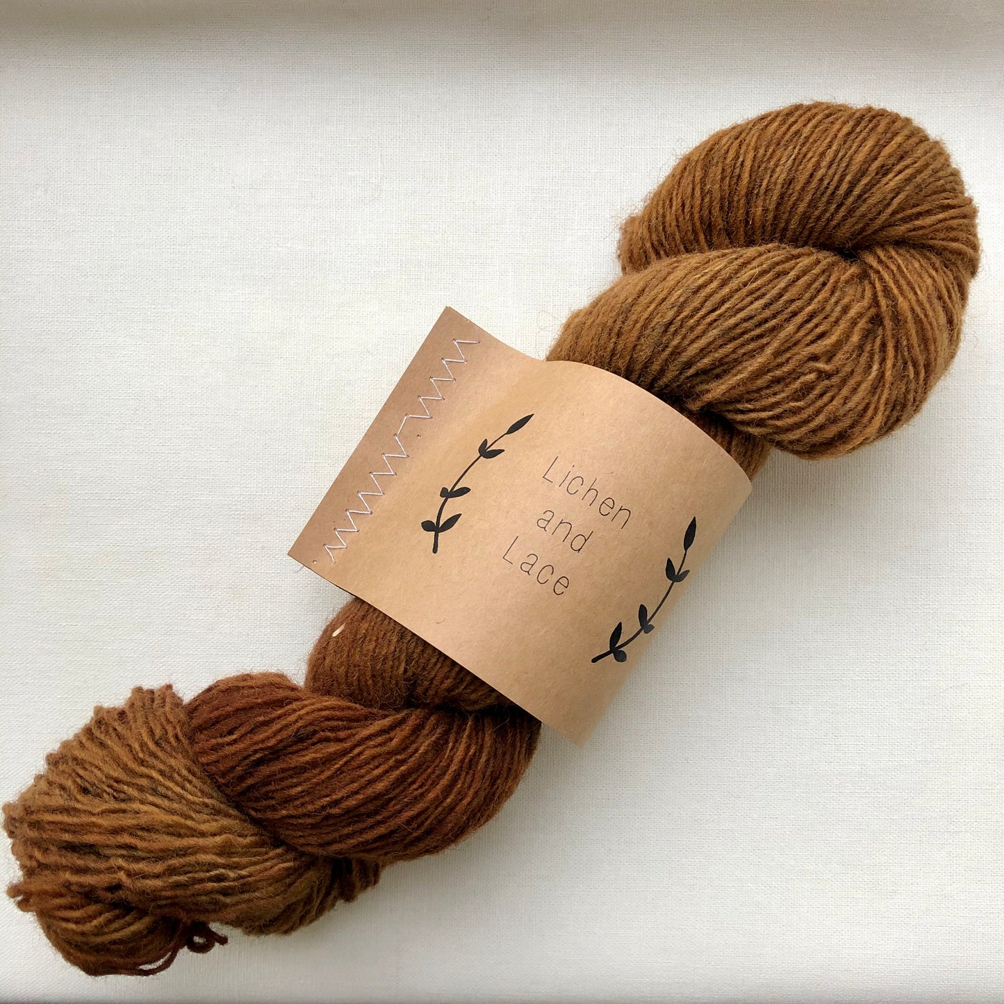 Rustic Heather Sport, Ginger, Lichen and Lace