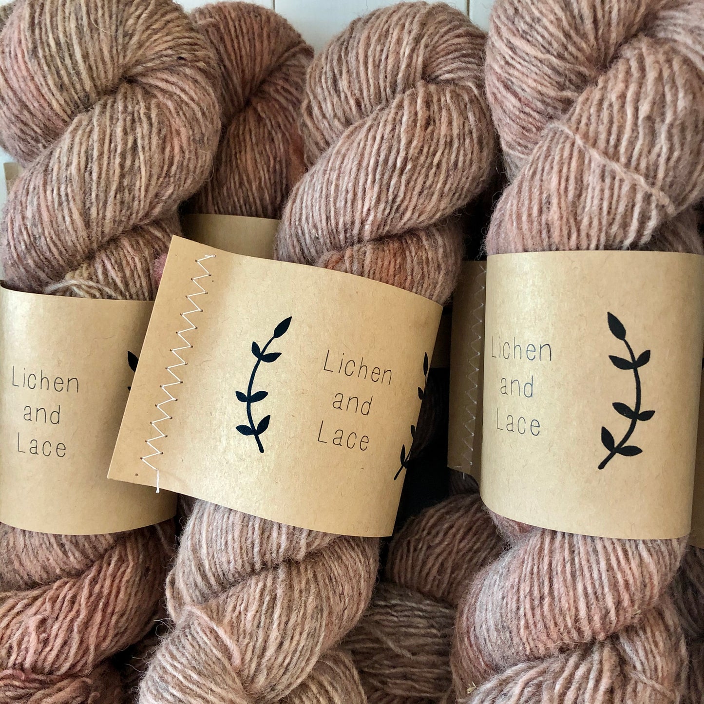 Rustic Heather Sport, Rose, Lichen and Lace