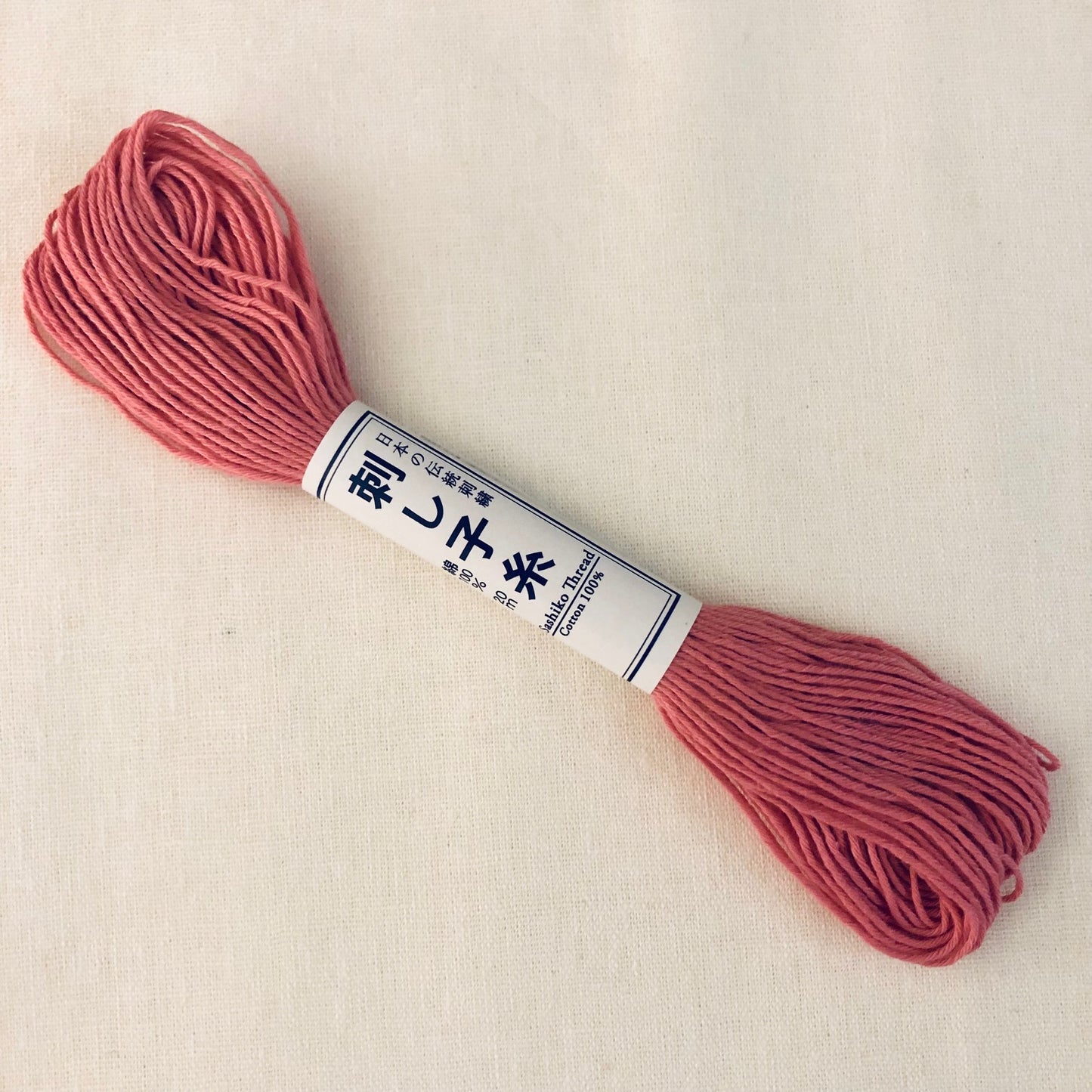 Olympus Sashiko Thread, 22yrds / 20m Skein, Pink #13