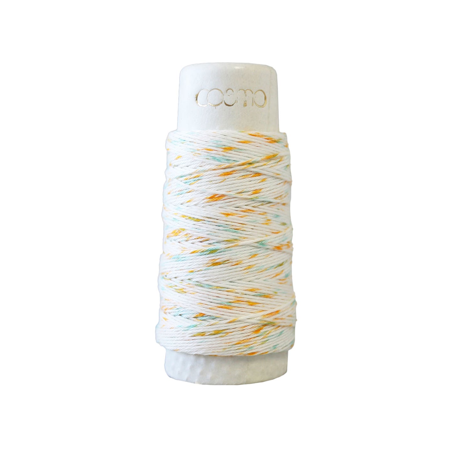 Lecien Cosmo Hidamari Sashiko Thread, Speckle, Shaved Ice Orange Blue