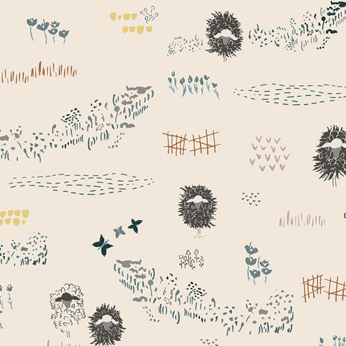 Fat Quarter, Lambscape Yonder, Lambkin, Bonnie Christine, Art Gallery