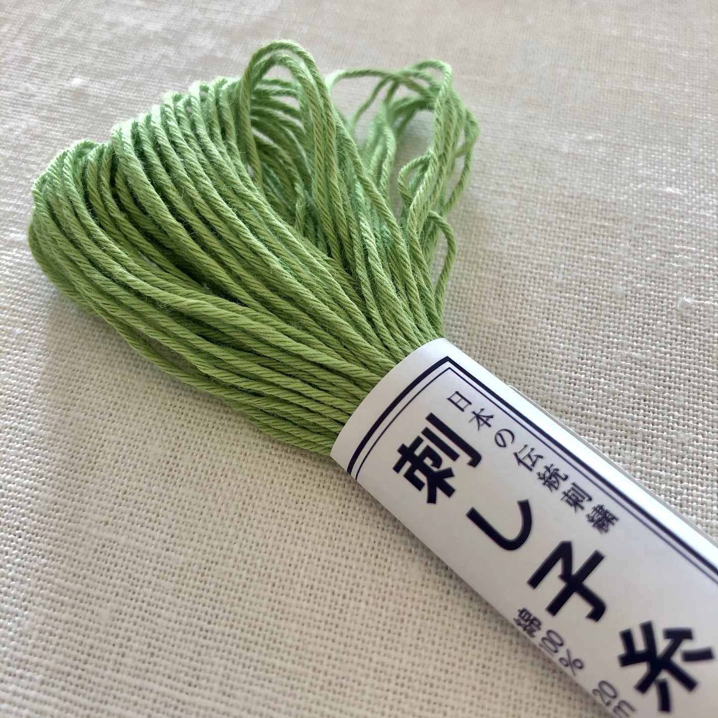 Olympus Sashiko Thread, 22 yrds / 20m Skein, Light Green #6