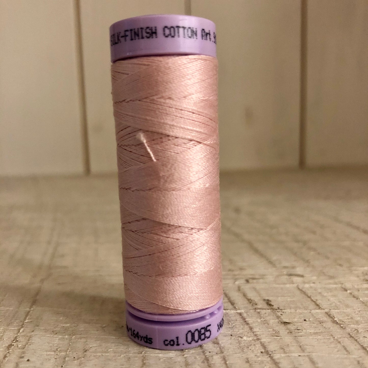 Mettler Silk Finish Cotton Thread, Parfait Pink 0085, 150 meter Spool