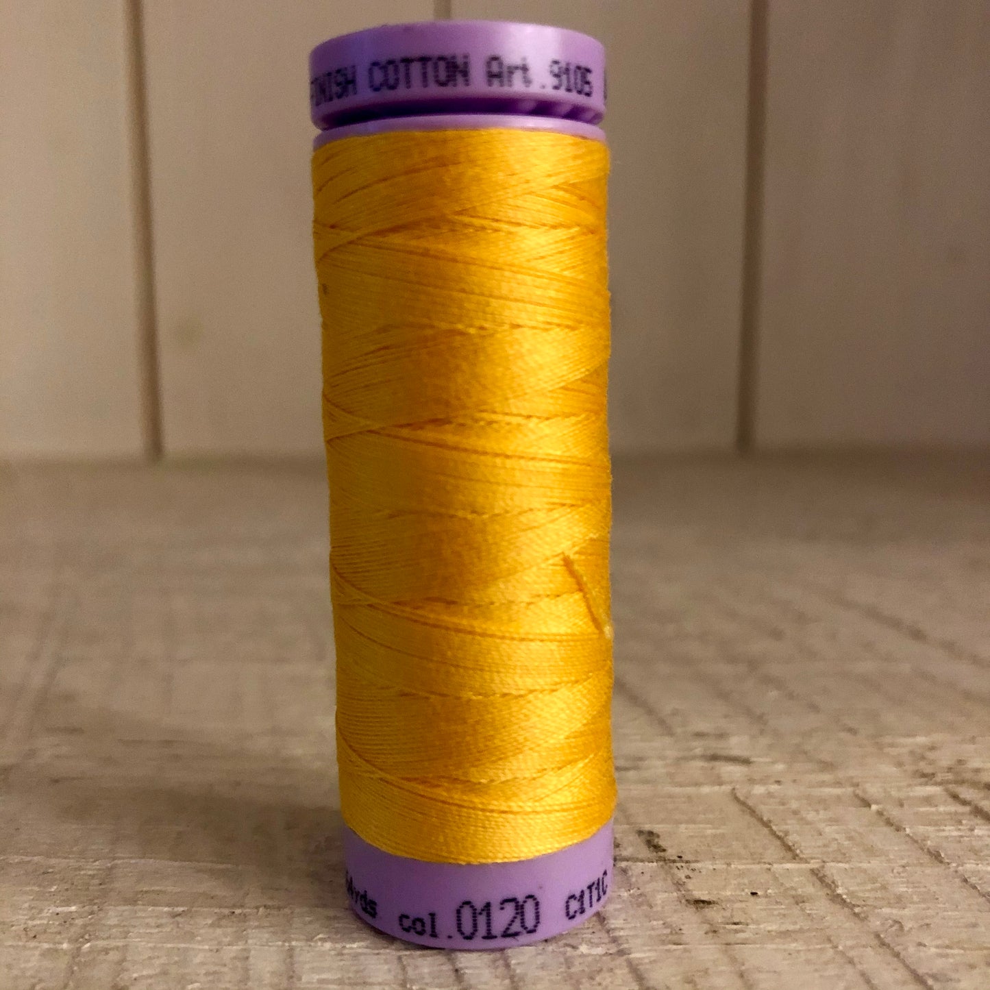 Mettler Silk Finish Cotton Thread, Summer Sun 0120, 150 meter Spool