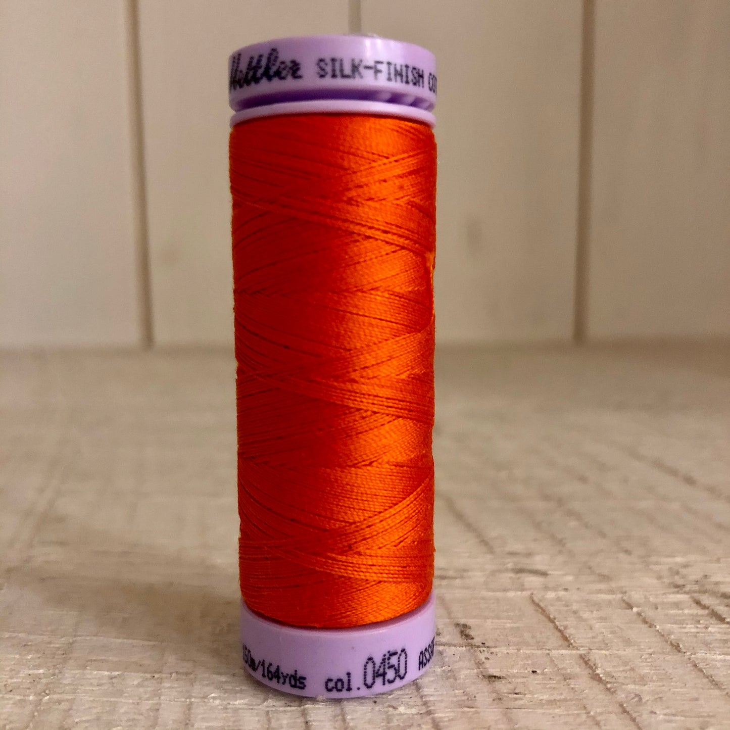 Mettler Silk Finish Cotton Thread, Paprika 0450, 150 meter Spool
