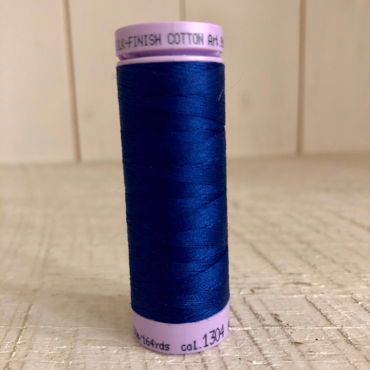 Mettler Silk Finish Cotton Thread, Imperial Blue 1304, 150 meter Spool
