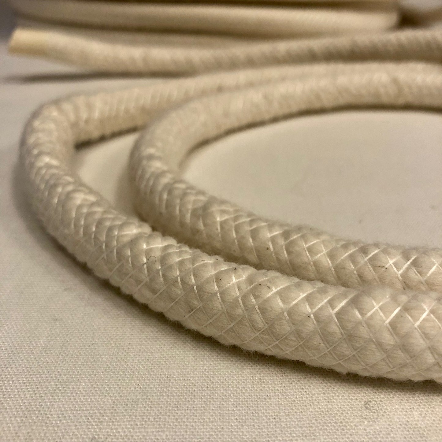 1/2" Natural Cotton Piping Cord, Drapery Cord, per meter