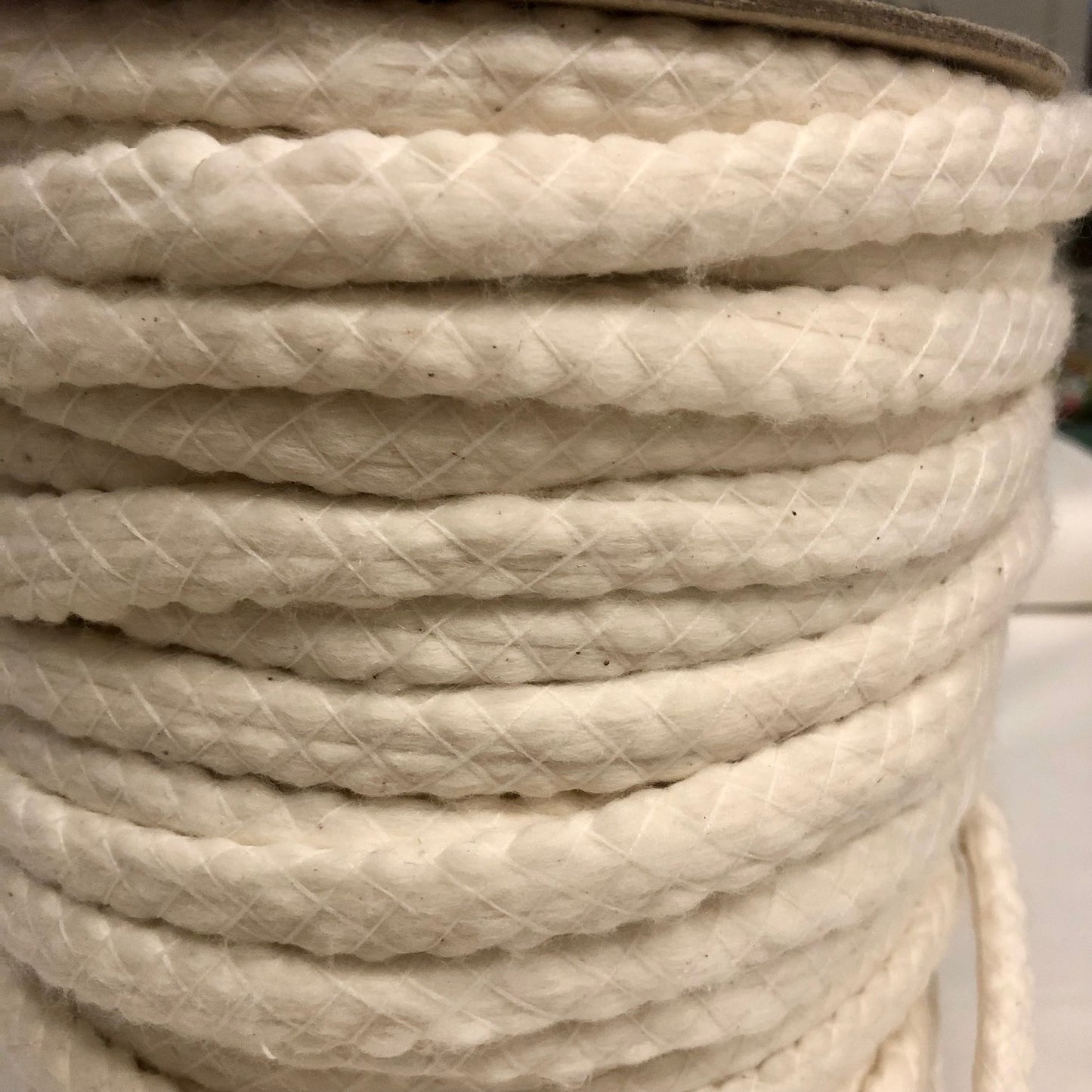 1/4" Natural Cotton Piping Cord, Drapery Cord, per meter