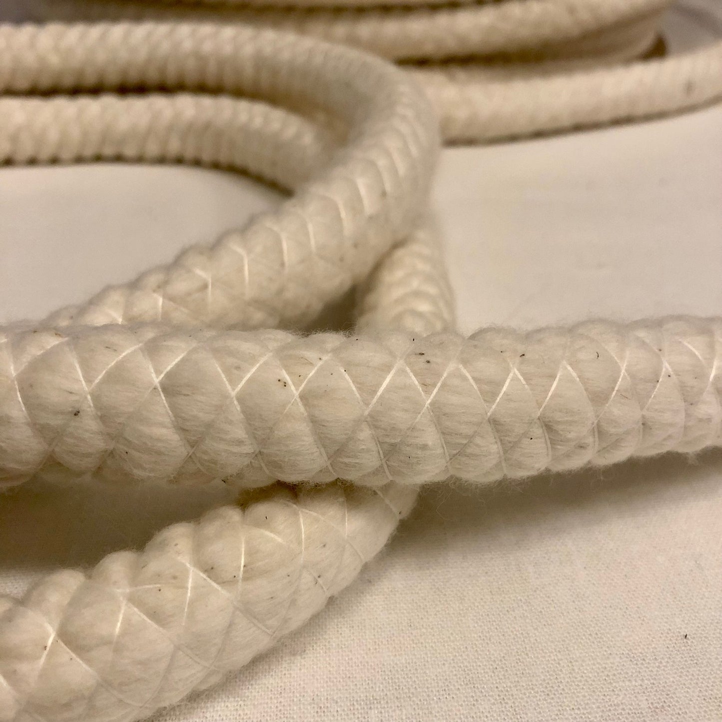 3/4" Natural Cotton Piping Cord, Drapery Cord, per meter