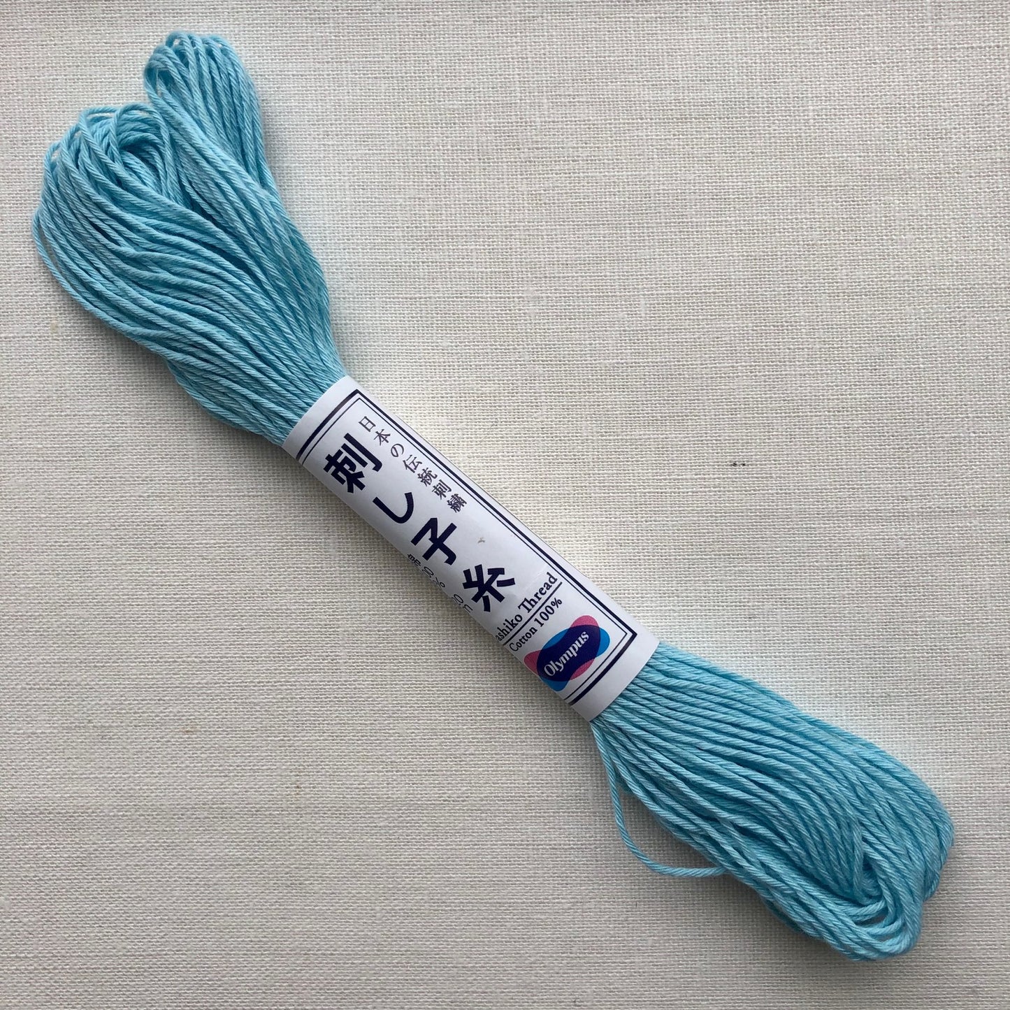 Olympus Sashiko Thread, 22 yrds / 20m Skein, Aqua #8