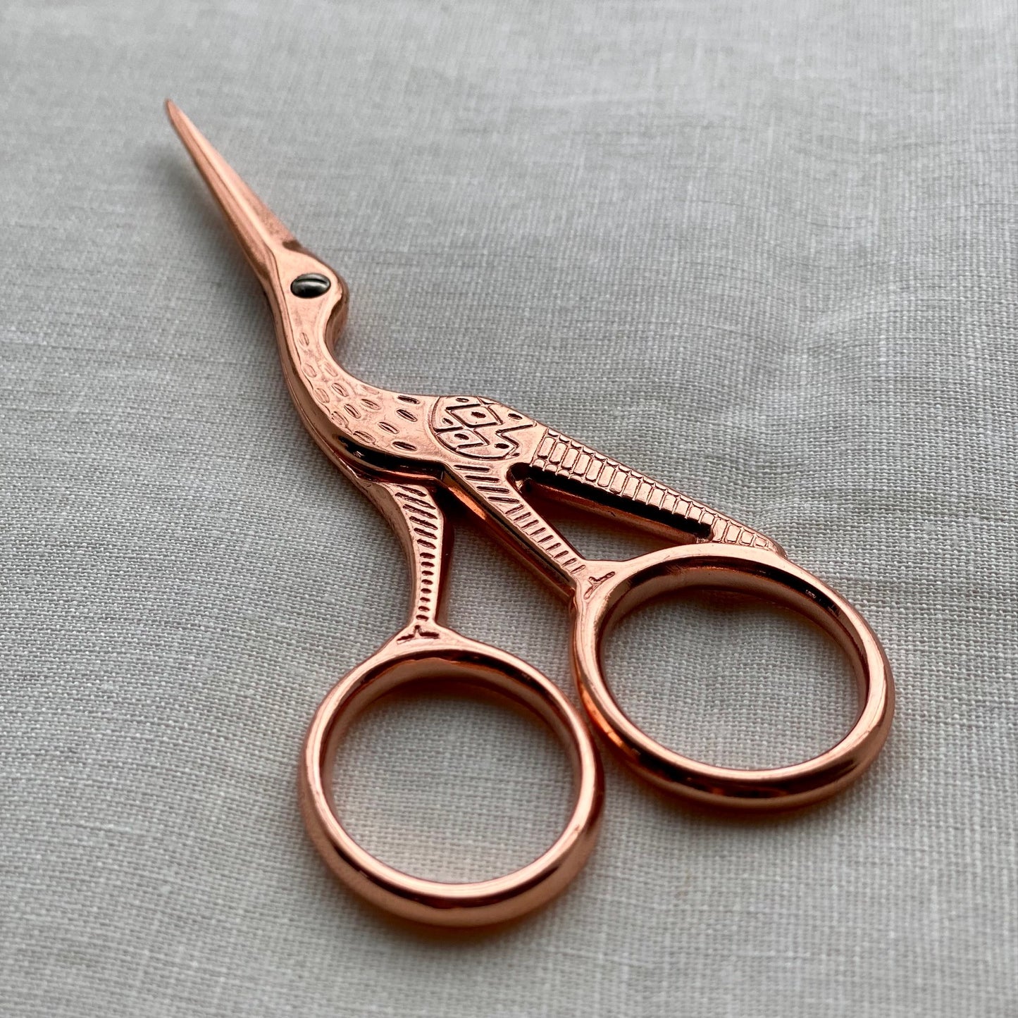Rose Gold Stork Scissors, Right Handed