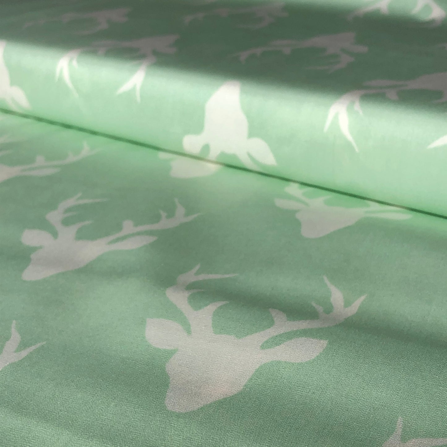 Forest Buck in Mint, Hello Bear Collection, Bonnie Christine, Art Gallery, per 1/2 meter