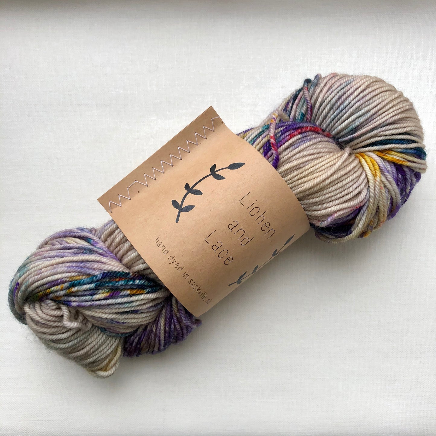 Merino Worsted, Pressed Flower, Lichen and Lace