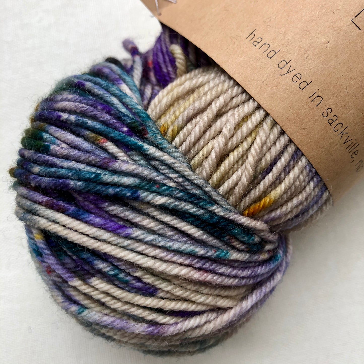 Merino Worsted, Pressed Flower, Lichen and Lace