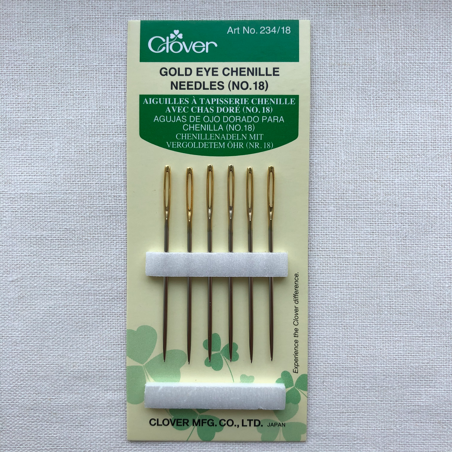 Clover Gold Eye Chenille Needles No. 18