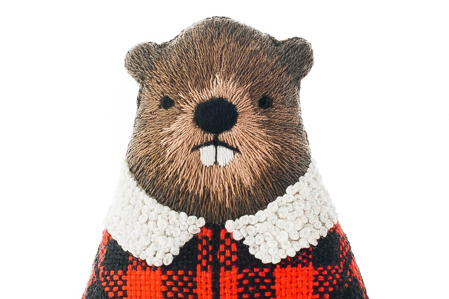 Kiriki Press, Embroidered Doll Starter Kit, Beaver