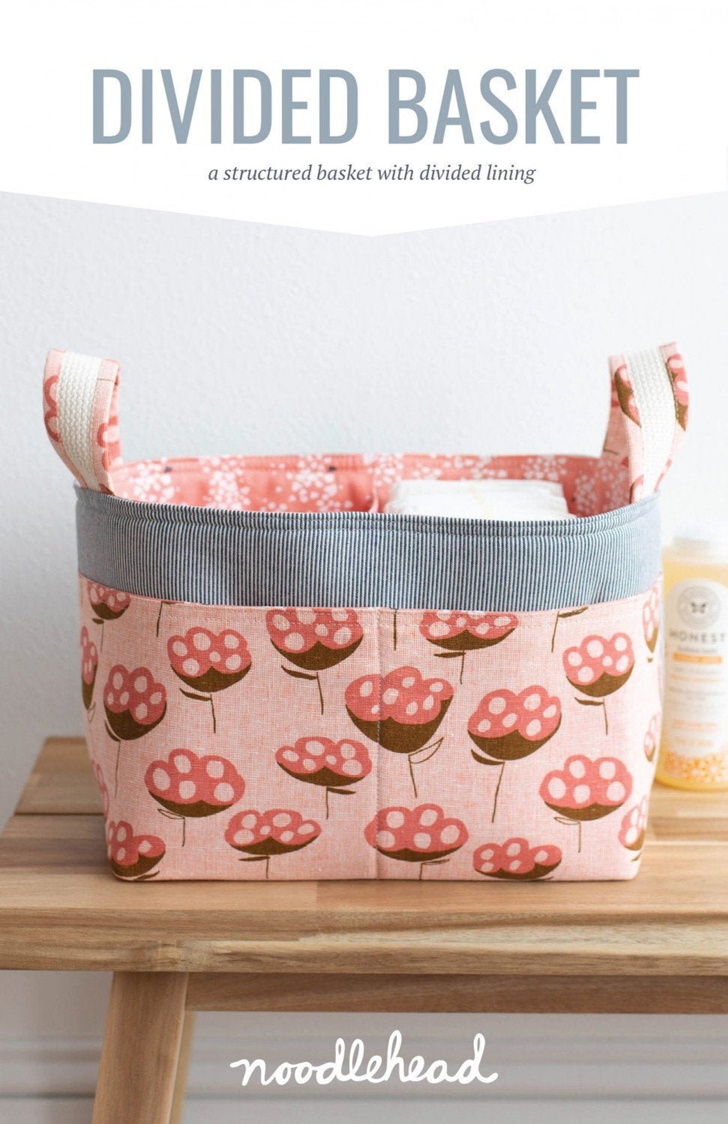 Divided Basket, Paper Pattern, by Noodlehead