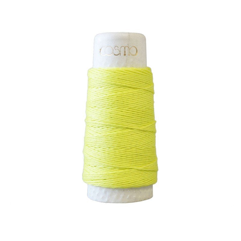 Lecien Cosmo Hidamari Sashiko Thread, Lemon 12