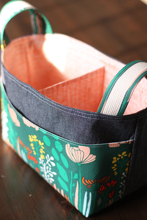 Divided Basket, Paper Pattern, by Noodlehead